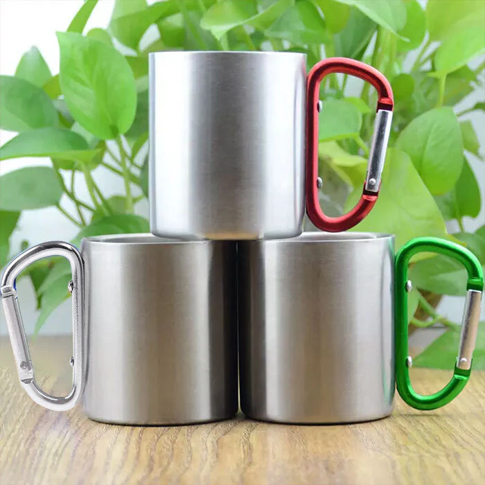 Let's Sit By The Campfire - Personalized Carabiner Camping Mug - Gift For Camping Lovers - Image 6