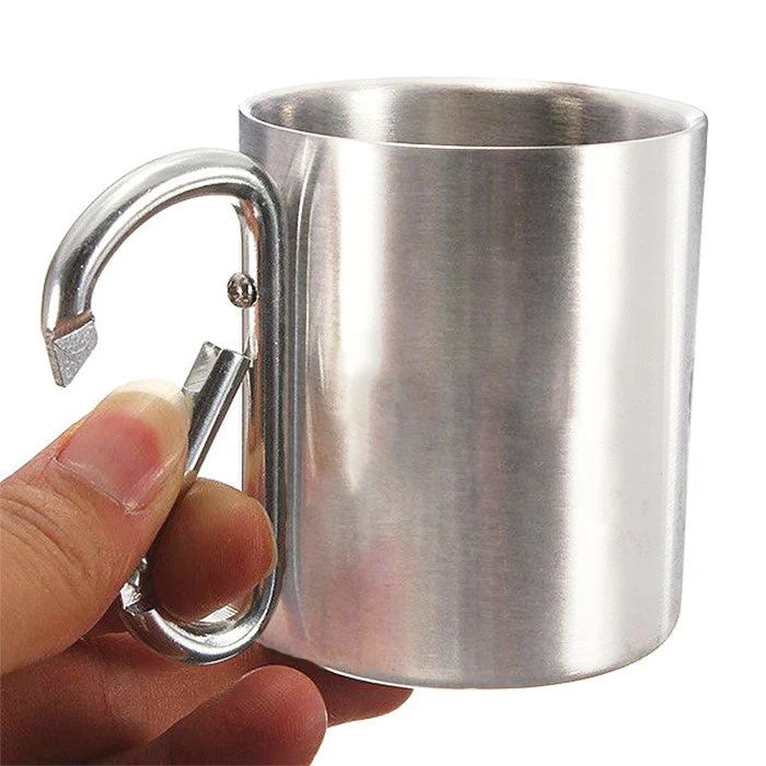 Let's Sit By The Campfire - Personalized Carabiner Camping Mug - Gift For Camping Lovers - Image 8
