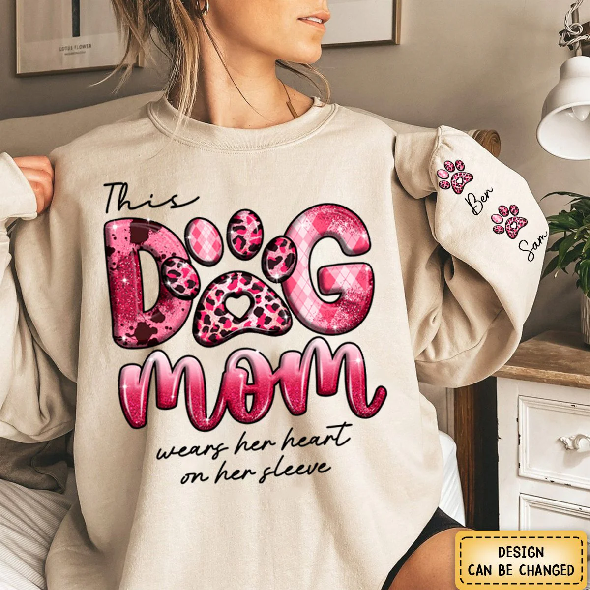 Life Is Better With Dog - Dog mom Personalized Sweatshirt - Image 3