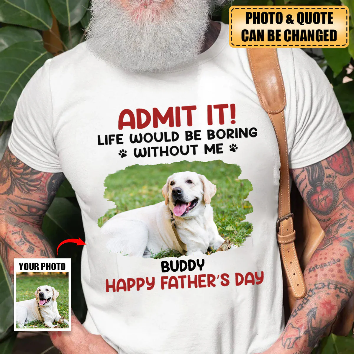 Life Would Be Boring Without Me - Dog Personalized Pure Cotton T-Shirt - Image 4