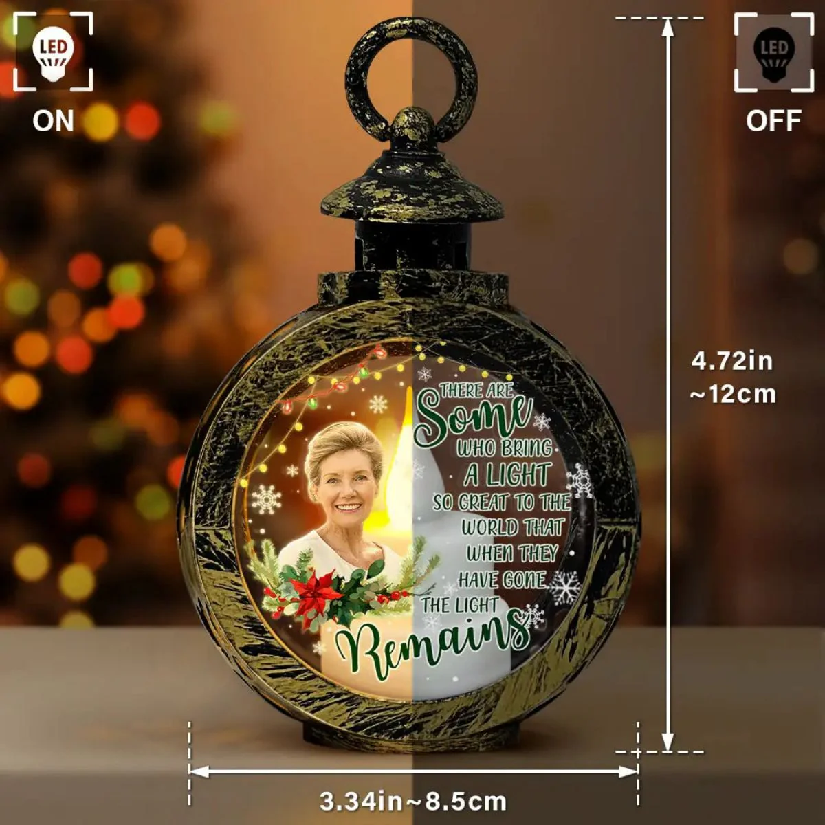 Light Of Those Who Are Watching Today From Heaven Personalized Candlelight Lantern Ornament - Image 3