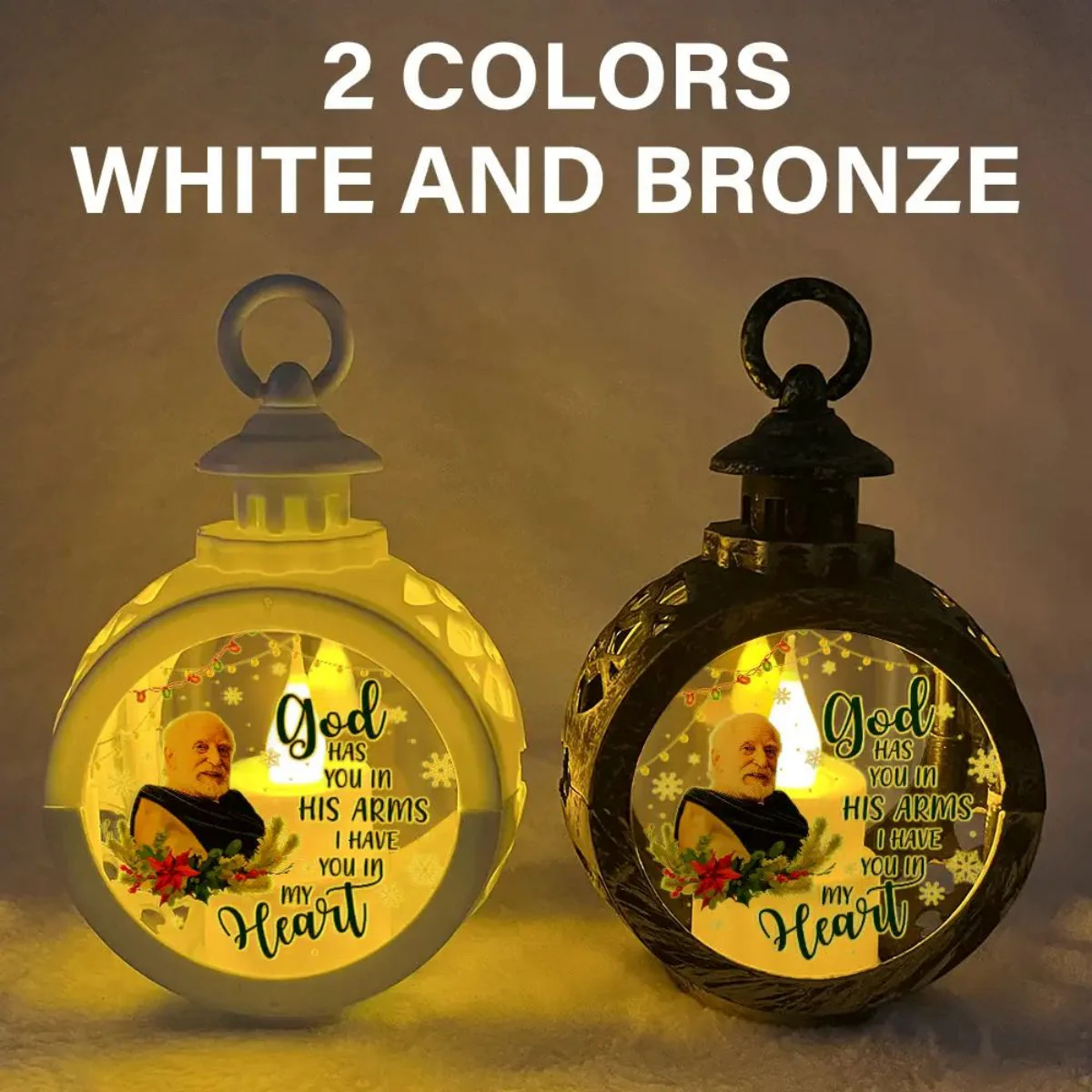 Light Of Those Who Are Watching Today From Heaven Personalized Candlelight Lantern Ornament - Image 4