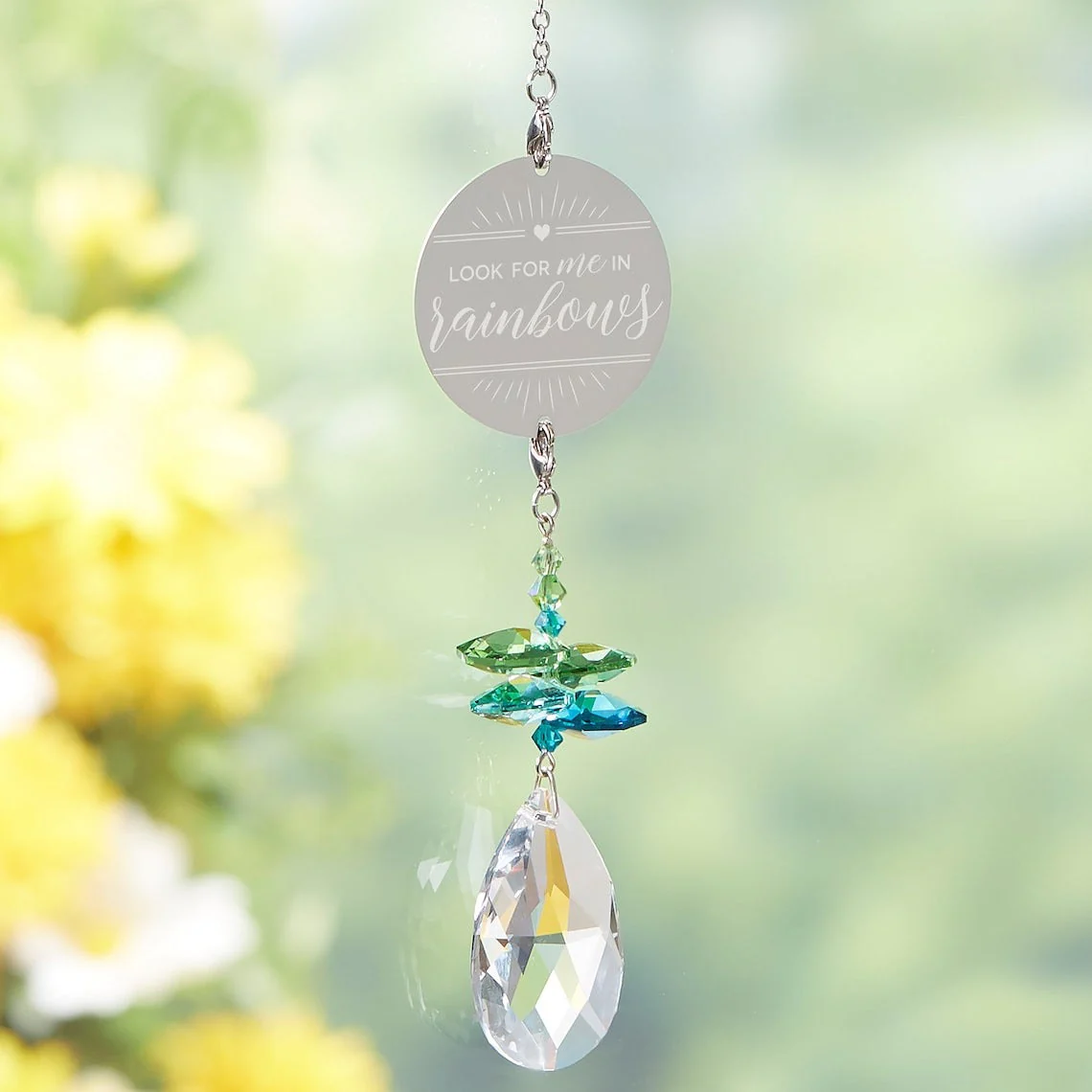Look For Me In Rainbows Personalized Memorial Rainbow Suncatcher - Image 2