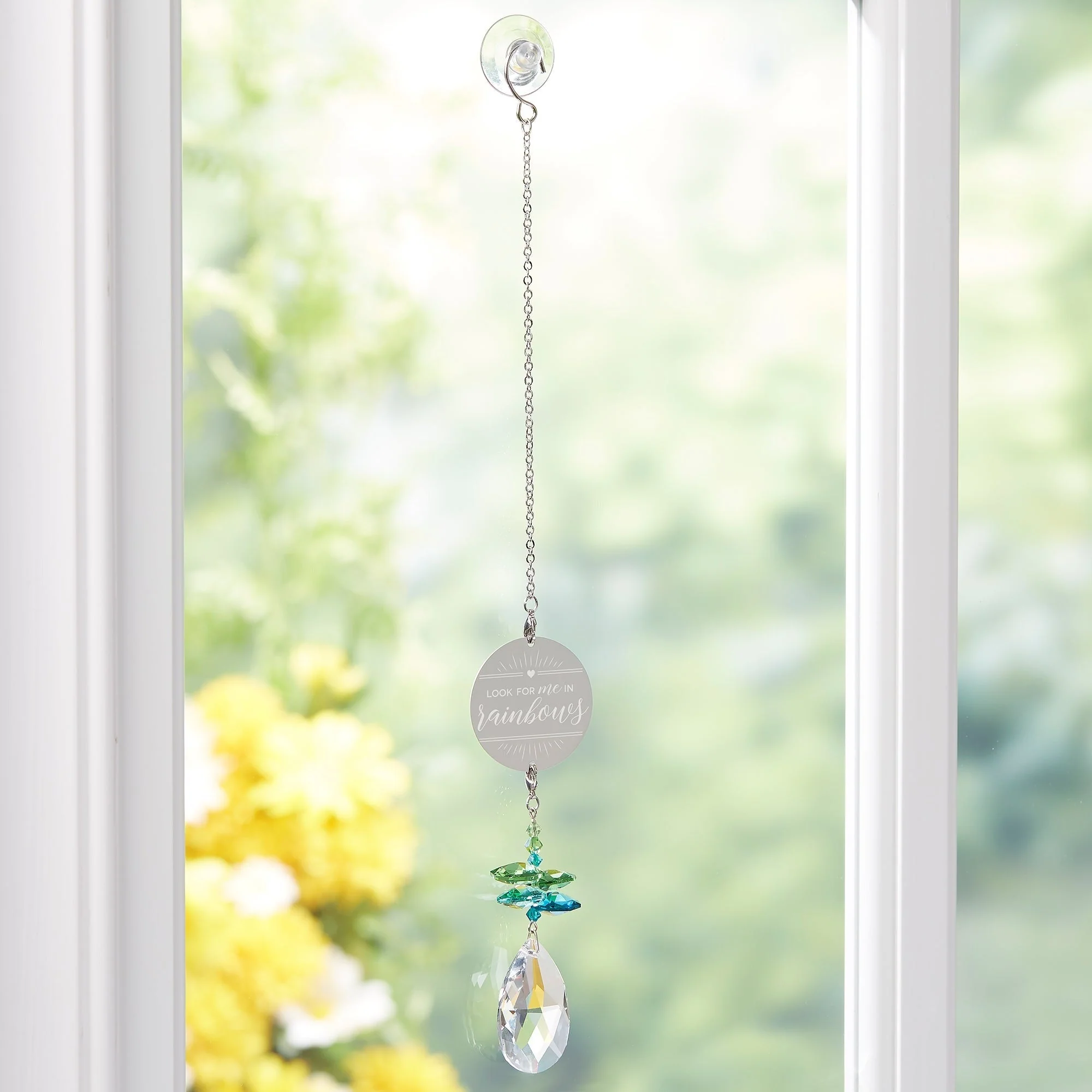 Look For Me In Rainbows Personalized Memorial Rainbow Suncatcher - Image 4
