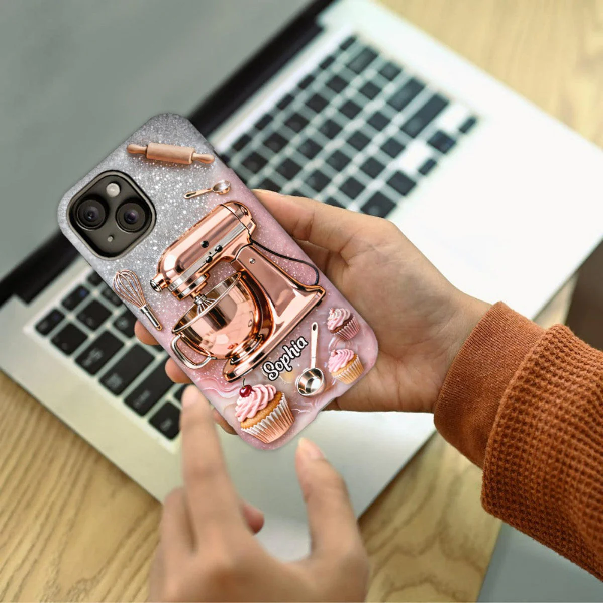Love Baking - Personalized Baking Phone Case - Image 5