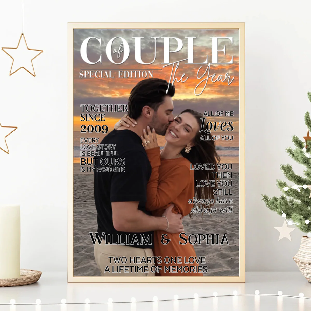 Love Finds Us Every Day-Personalized Poster Gifts For Husband And Wife - Image 2