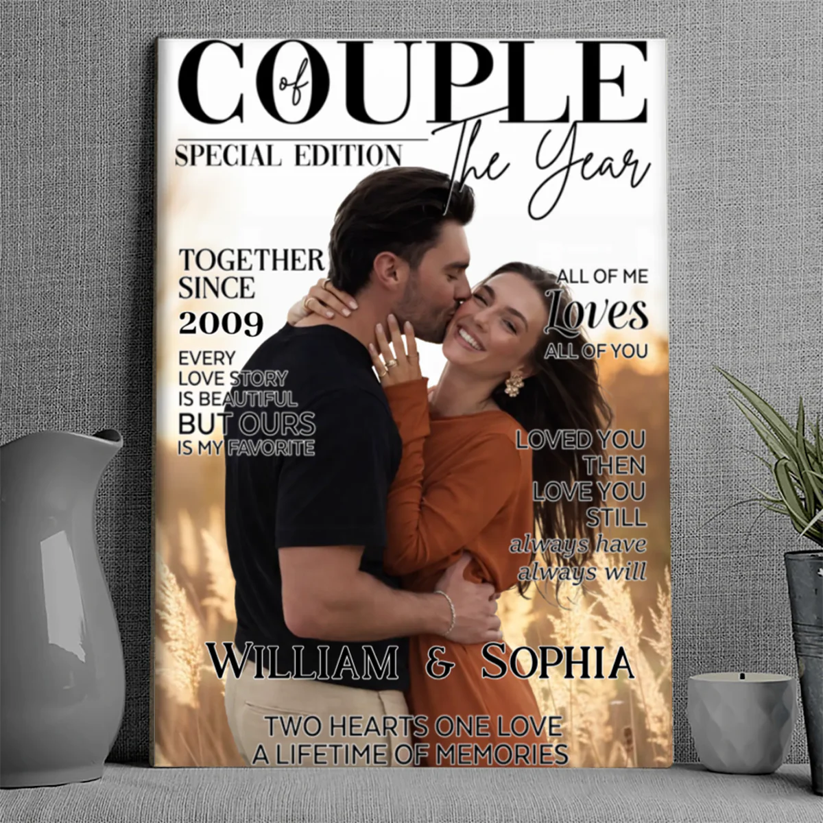 Love Finds Us Every Day-Personalized Poster Gifts For Husband And Wife - Image 3