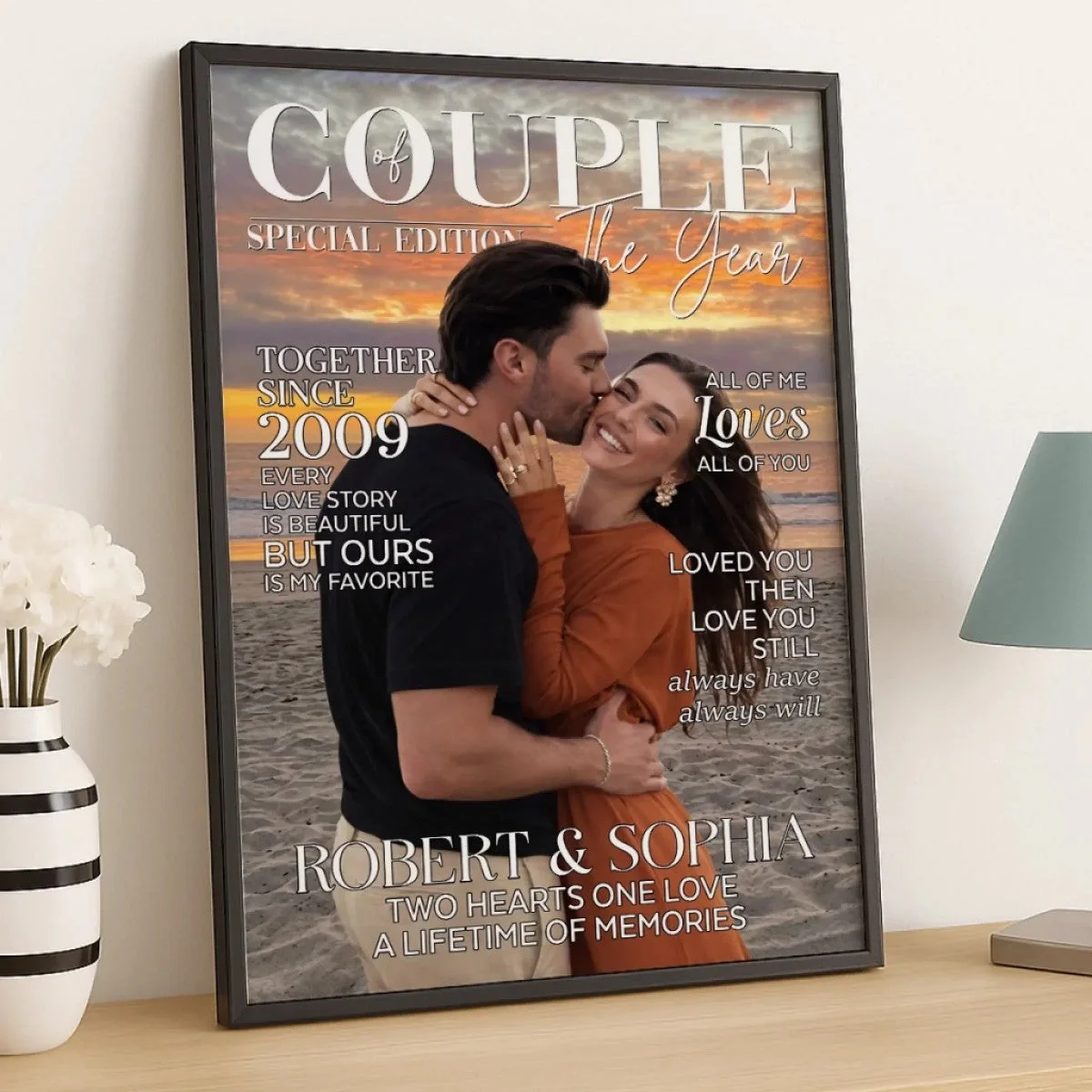 Love Finds Us Every Day-Personalized Poster Gifts For Husband And Wife - Image 6