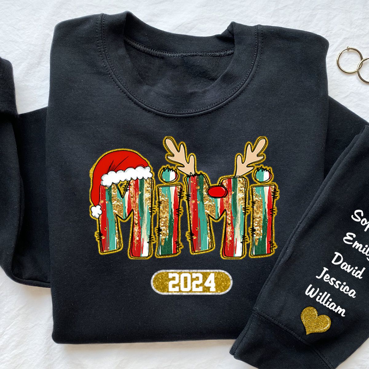 Love Grandmalife Personalized Sweatshirt - For Nana Mimi - Custom Kid Names - Image 2