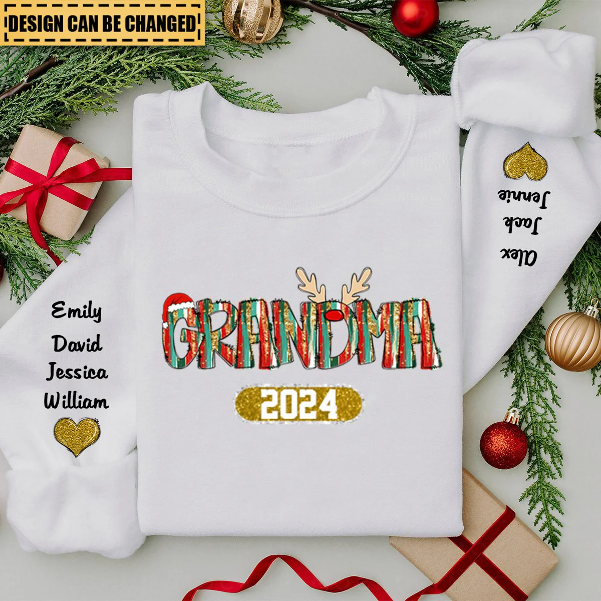 Love Grandmalife Personalized Sweatshirt - For Nana Mimi - Custom Kid Names - Image 3