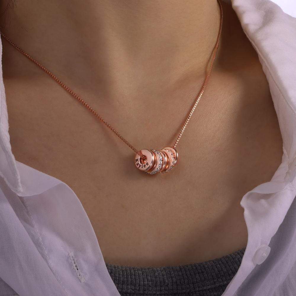 Mother's Day Gift Custom Engraved Name Beads Necklace - Image 4