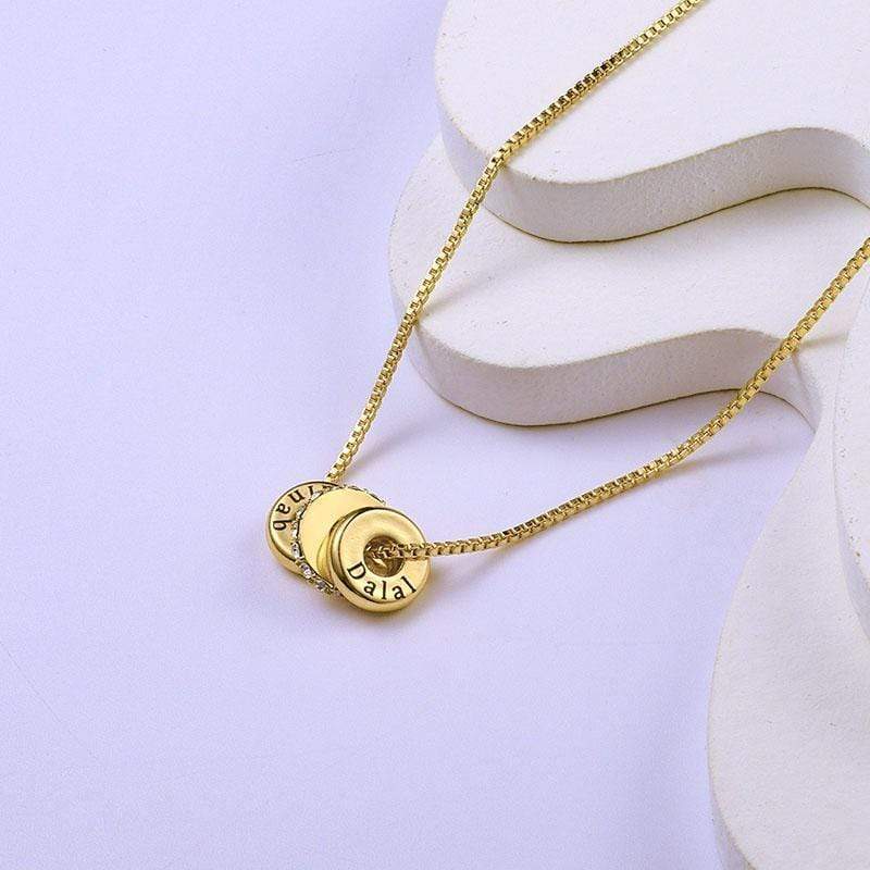 Mother's Day Gift Custom Engraved Name Beads Necklace - Image 7