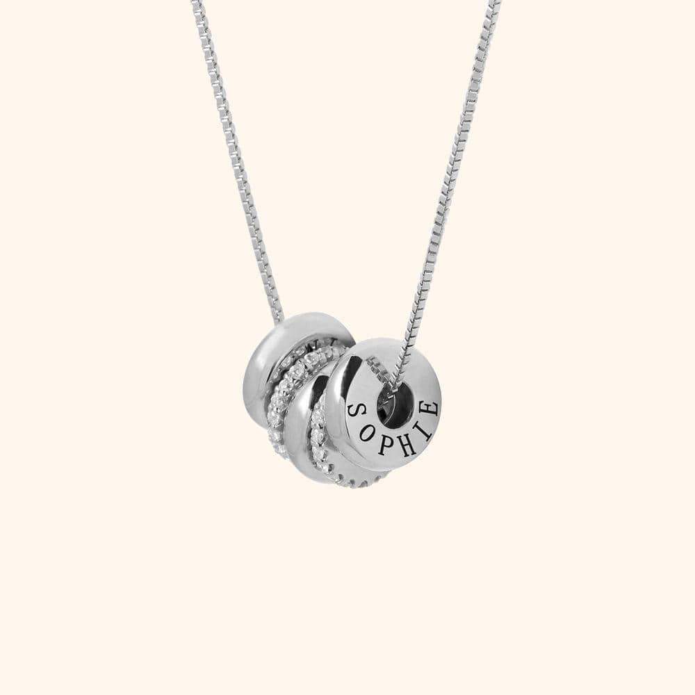 Mother's Day Gift Custom Engraved Name Beads Necklace - Image 8
