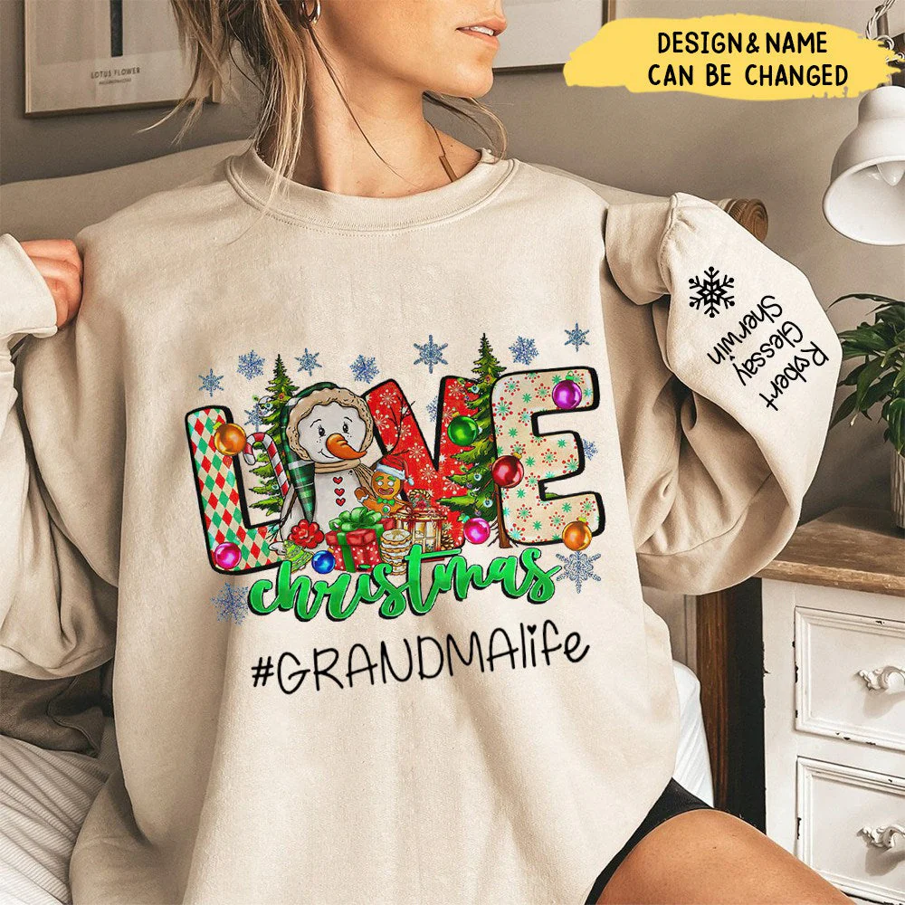 Love Snowman Family, Personalized Sweatshirt, Christmas Gifts For Family - Image 2
