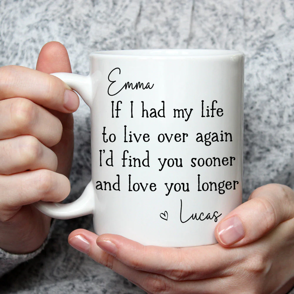 Love You Longer - Personalized Custom Coffee Mug - Image 3