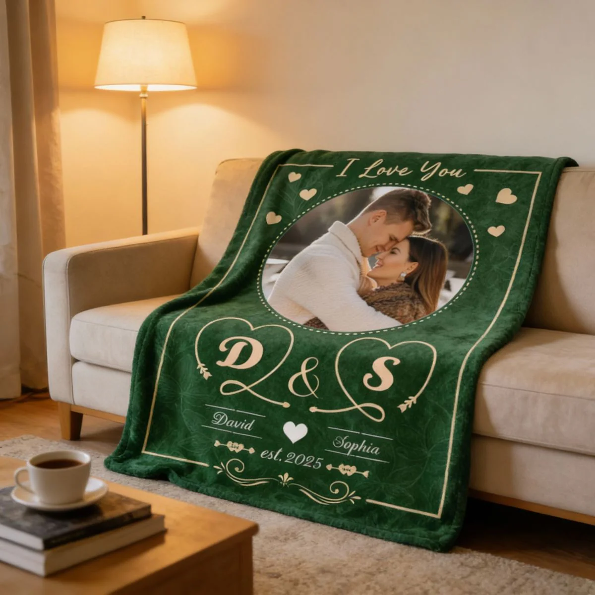 Loving Gift For Couples Custom Photo I Love You - Personalized Fleece Blanket - Image 5