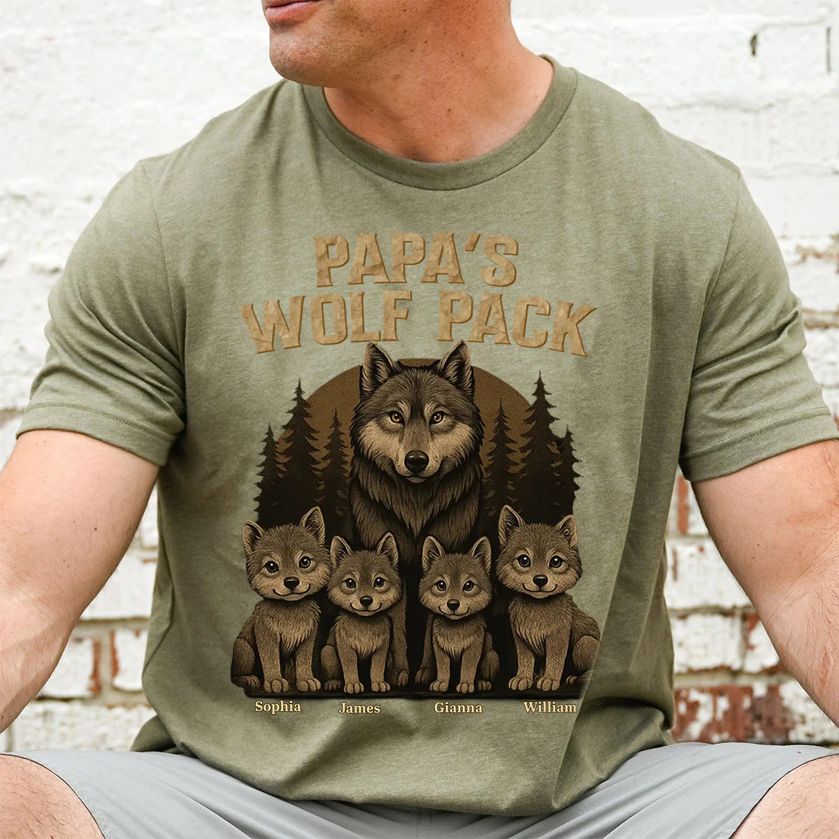 Loyal Brave Always Together - Family Personalized Pure Cotton T-shirt - Image 5