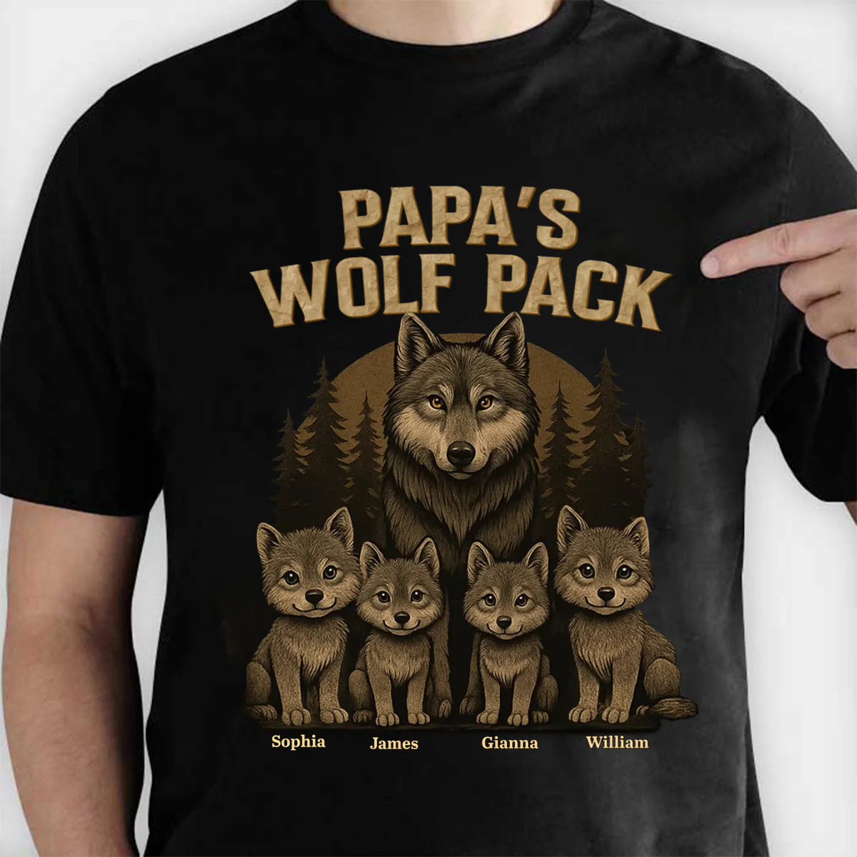 Loyal Brave Always Together - Family Personalized Pure Cotton T-shirt - Image 6