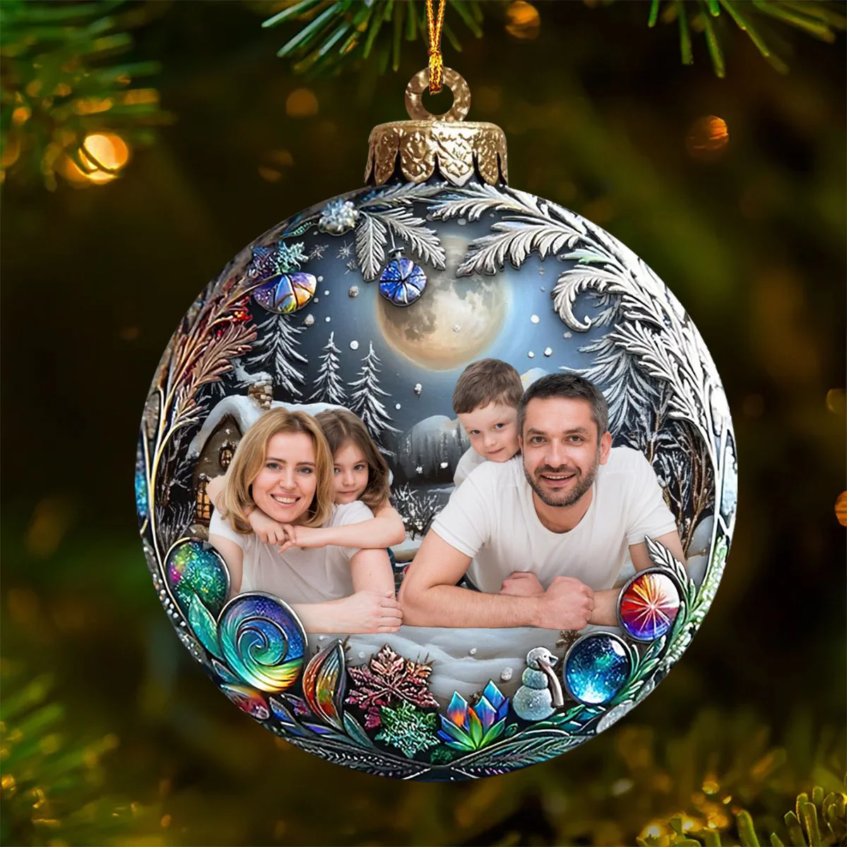 Make Our Lives Whole Personalized Acrylic Ornament - Image 2