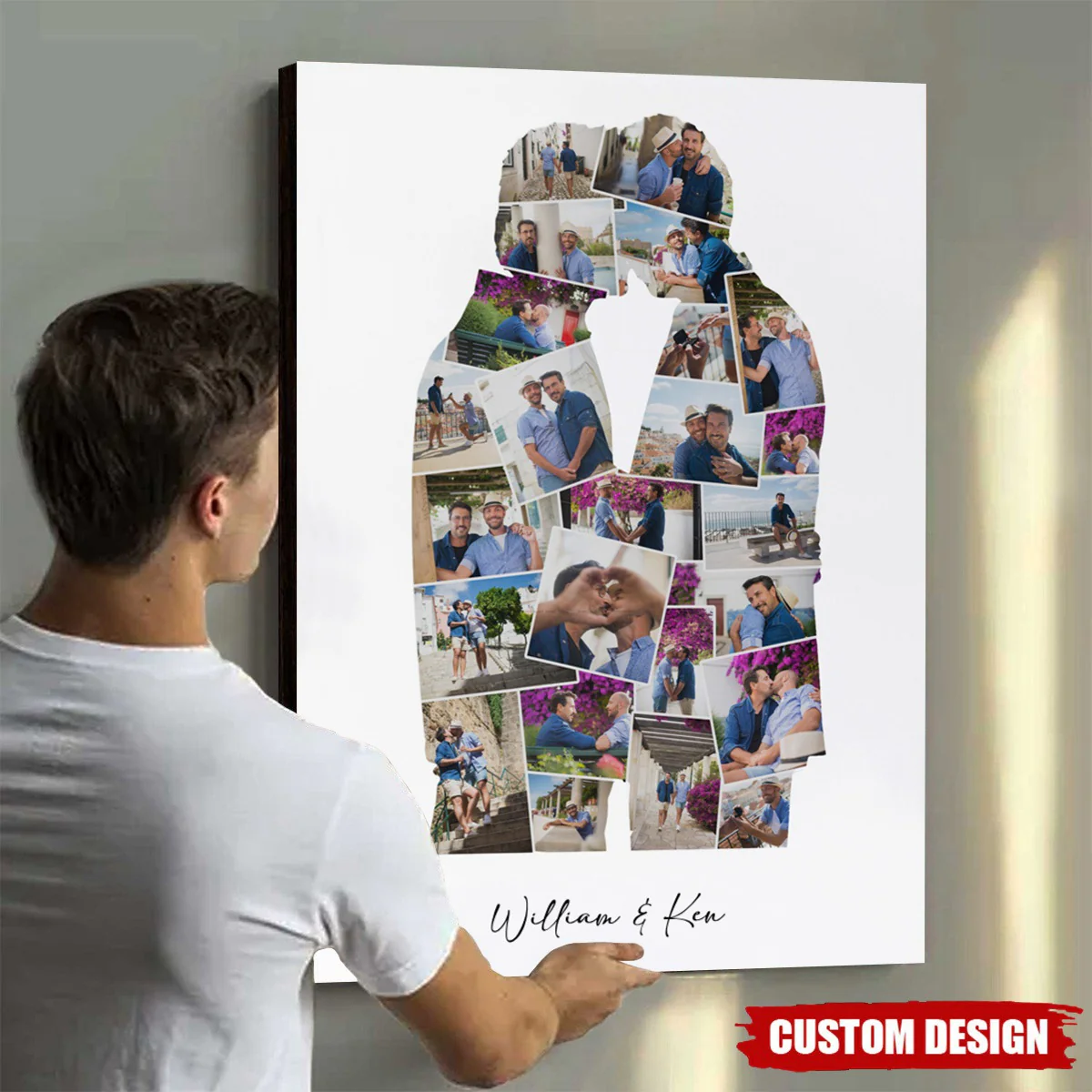 LGBT Couple - Personalized Photo Collage Poster Gift - Image 2