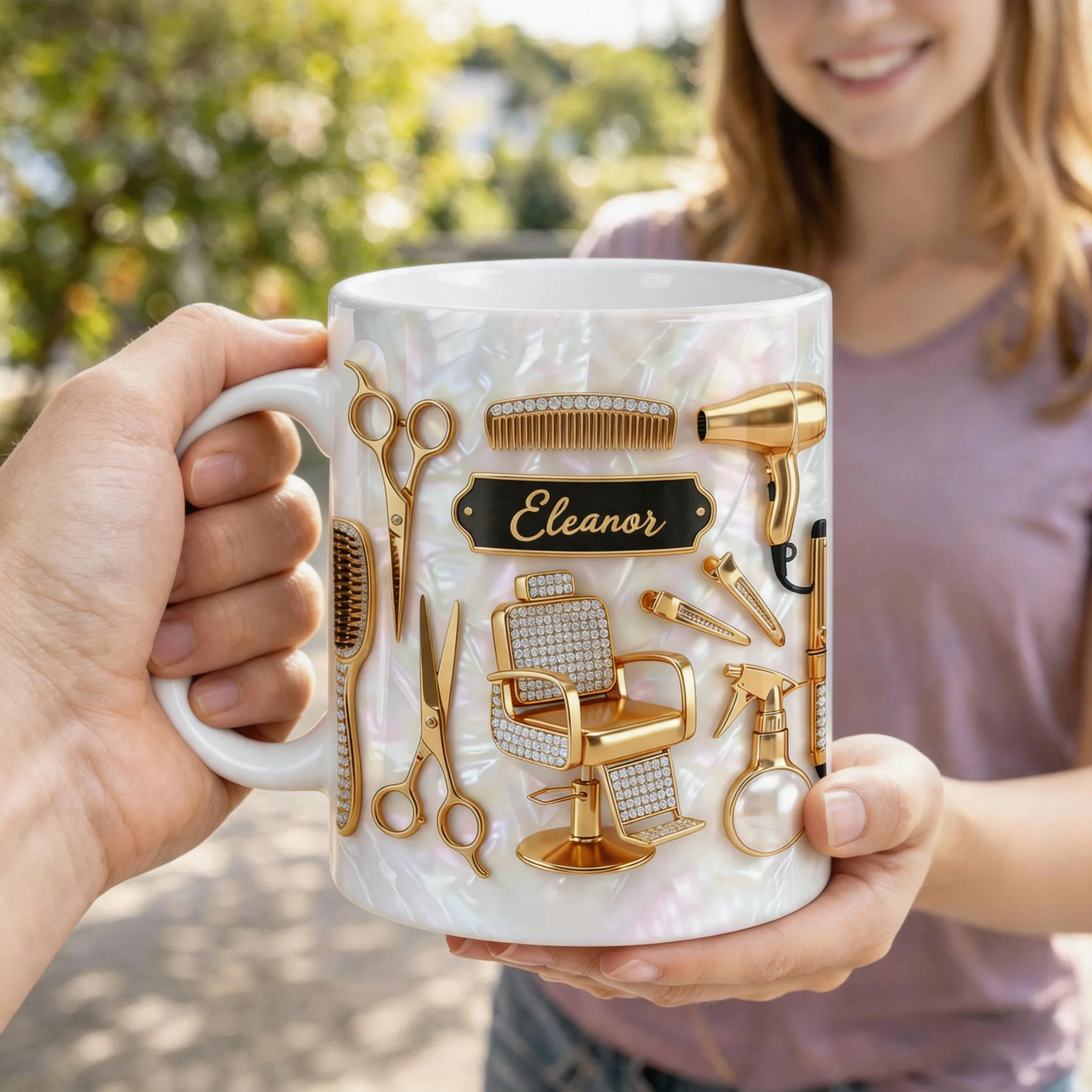 Master of Style 3D Effect Personalized Coffee Mug Gift for Hairstylist Lovers - Image 2