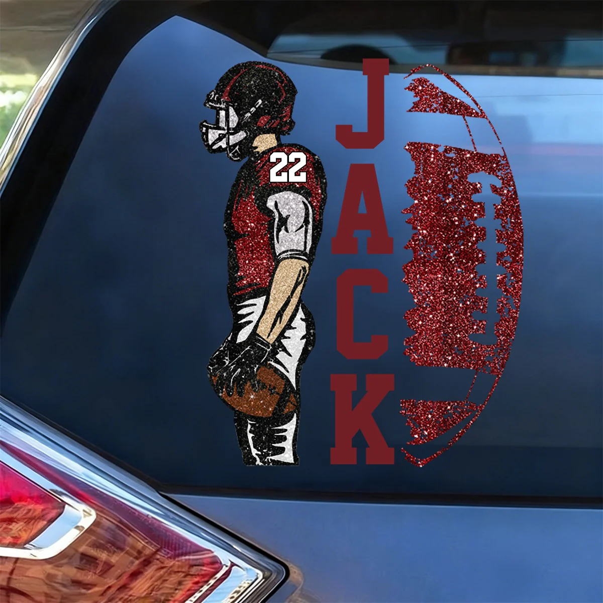 Matching Football Player - Personalized Football Decals Football Game Day - Image 5