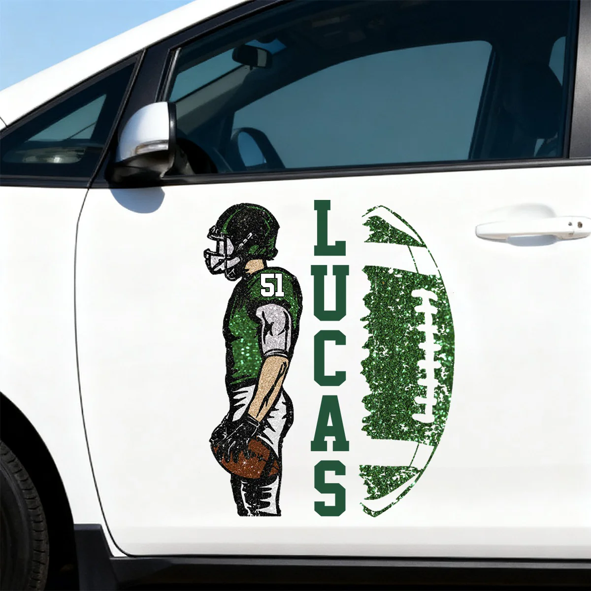 Matching Football Player - Personalized Football Decals Football Game Day - Image 7