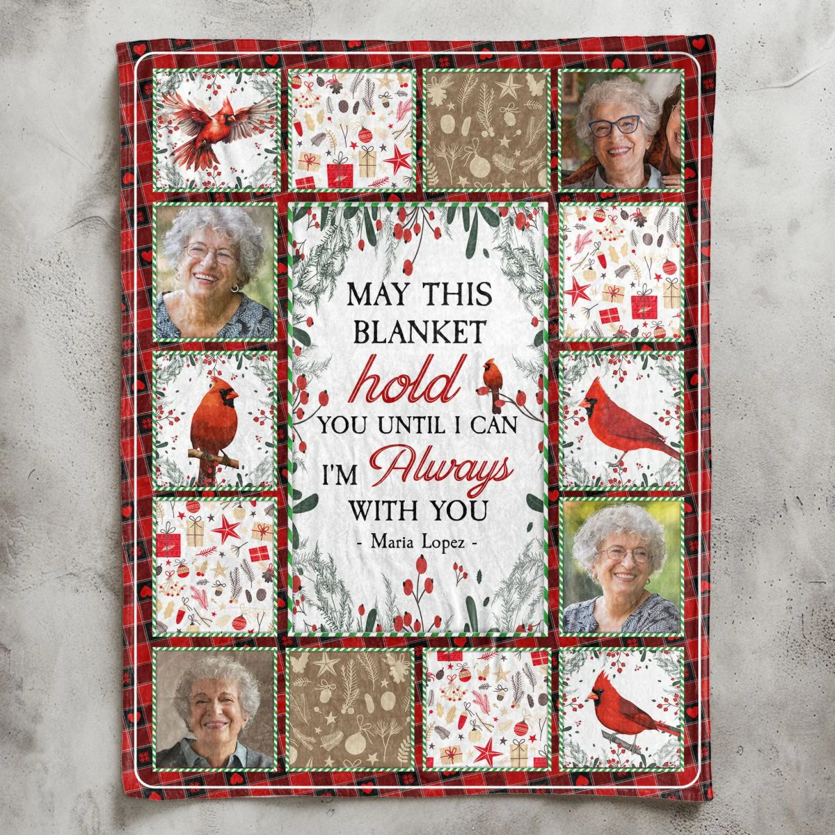 May This Blanket Hold You Until I Can Personalized Photo Blanket - Image 2