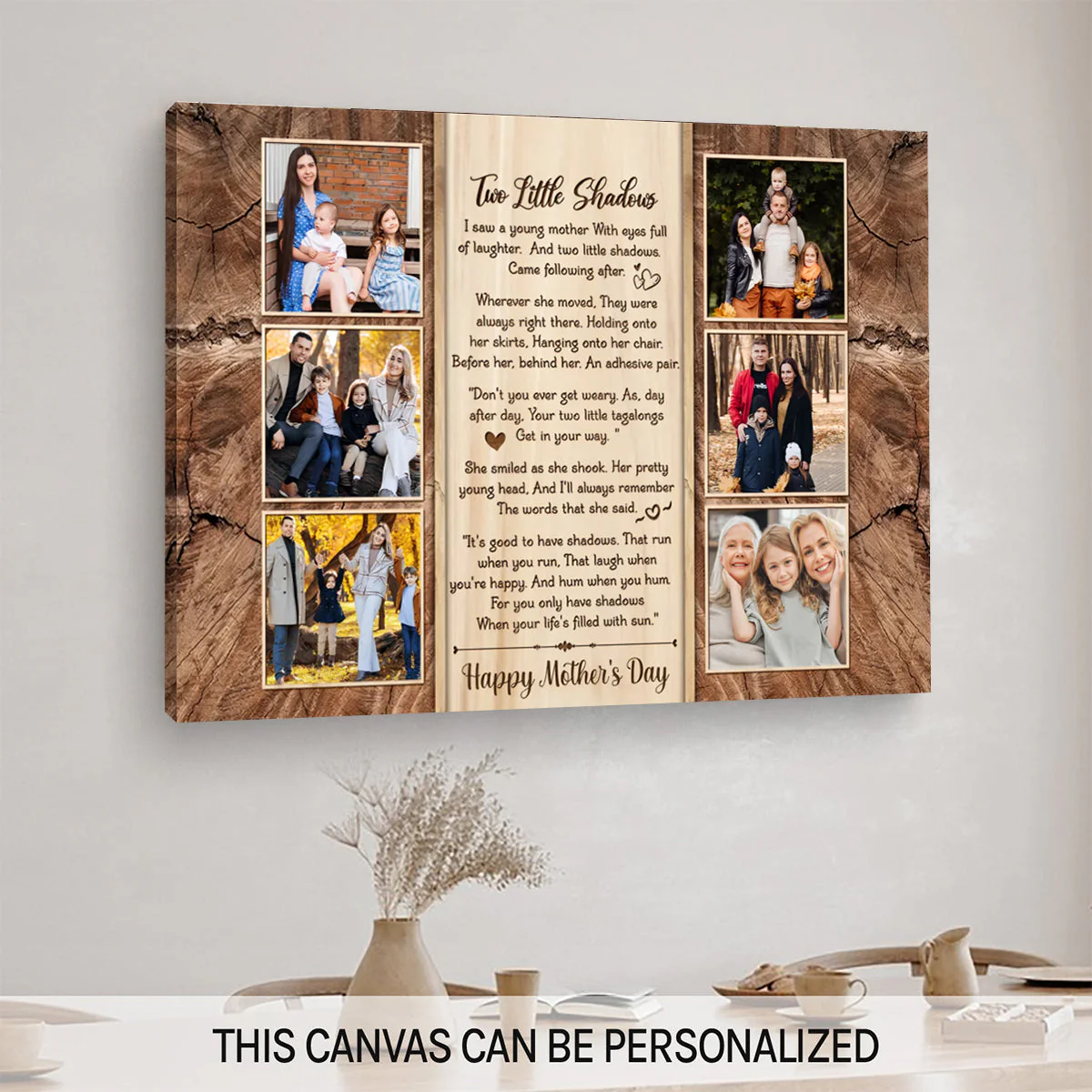 Meaningful Poem Gift For Mom, Custom Photo Canvas - Image 2