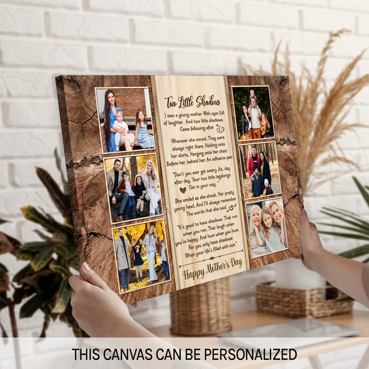 Meaningful Poem Gift For Mom, Custom Photo Canvas - Image 5