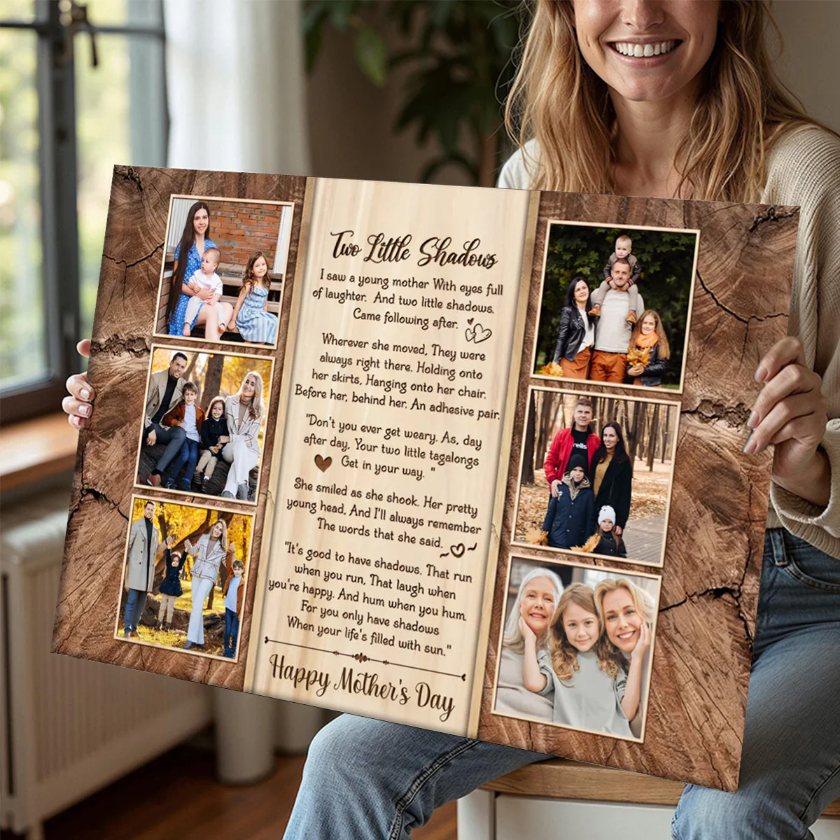 Meaningful Poem Gift For Mom, Custom Photo Canvas - Image 7