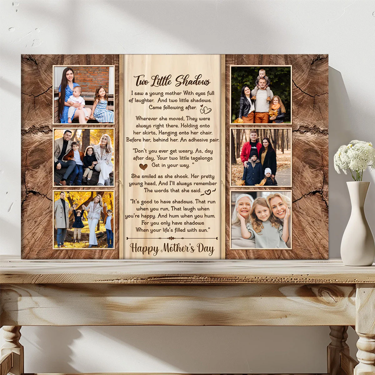 Meaningful Poem Gift For Mom, Custom Photo Canvas - Image 8
