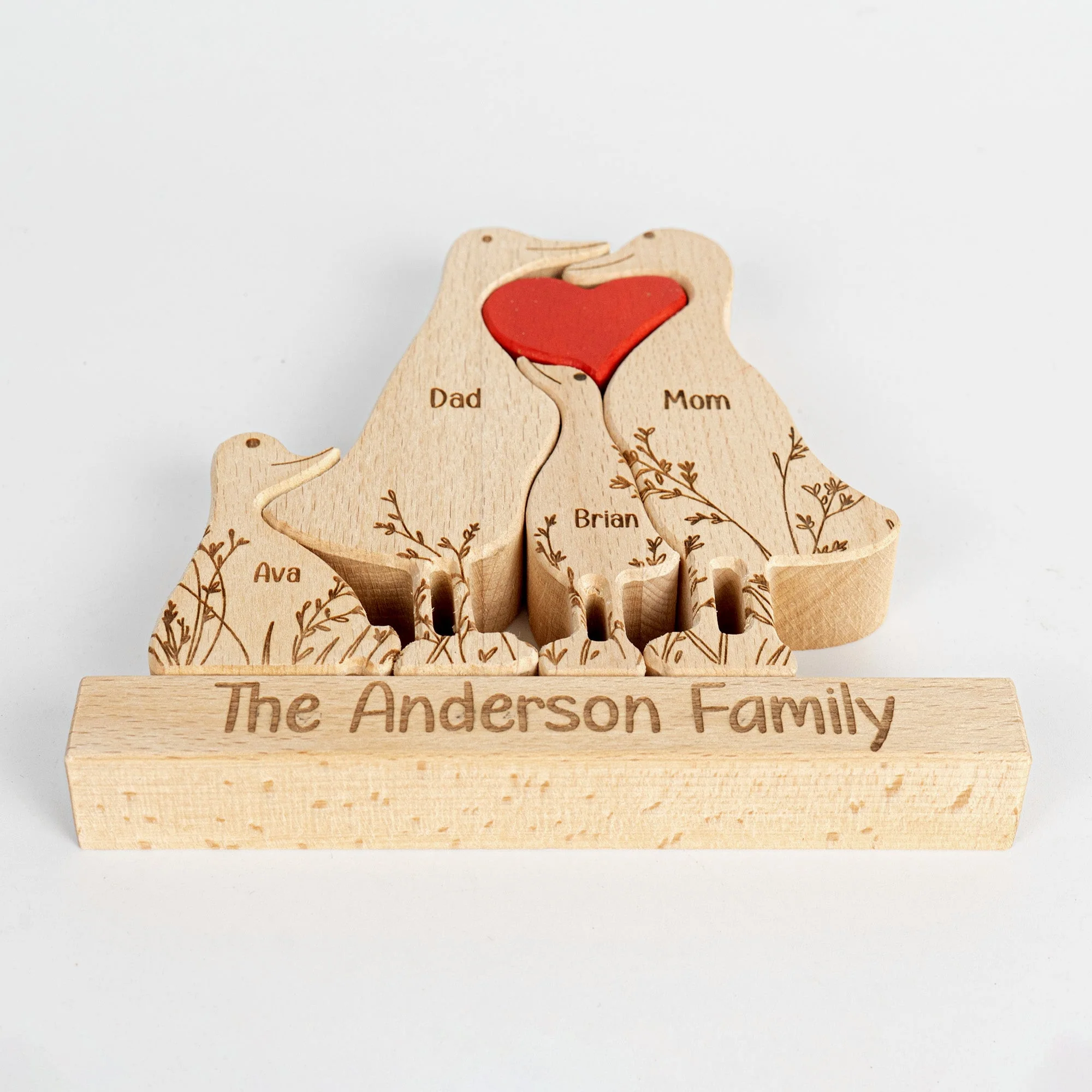 Meet Your Quirky Duck Family - Personalized Wooden Duck Family Puzzle - Image 5