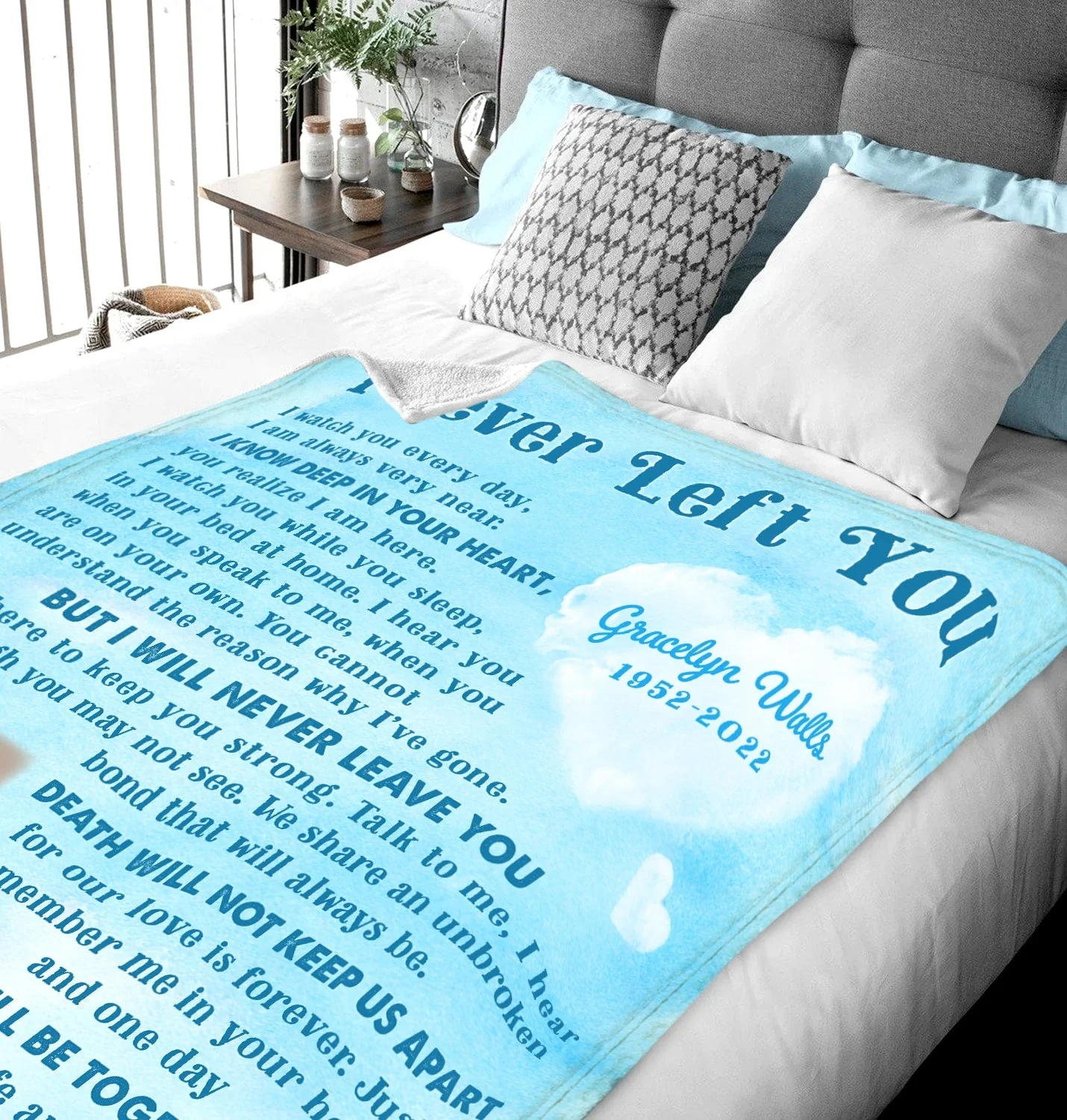 Memorial Gift For Loss Of Loved Ones Personalized Blanket - Image 2