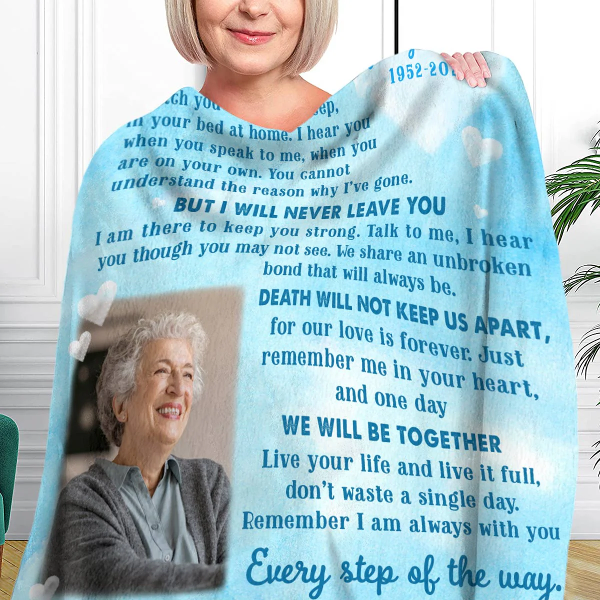 Memorial Gift For Loss Of Loved Ones Personalized Blanket - Image 3