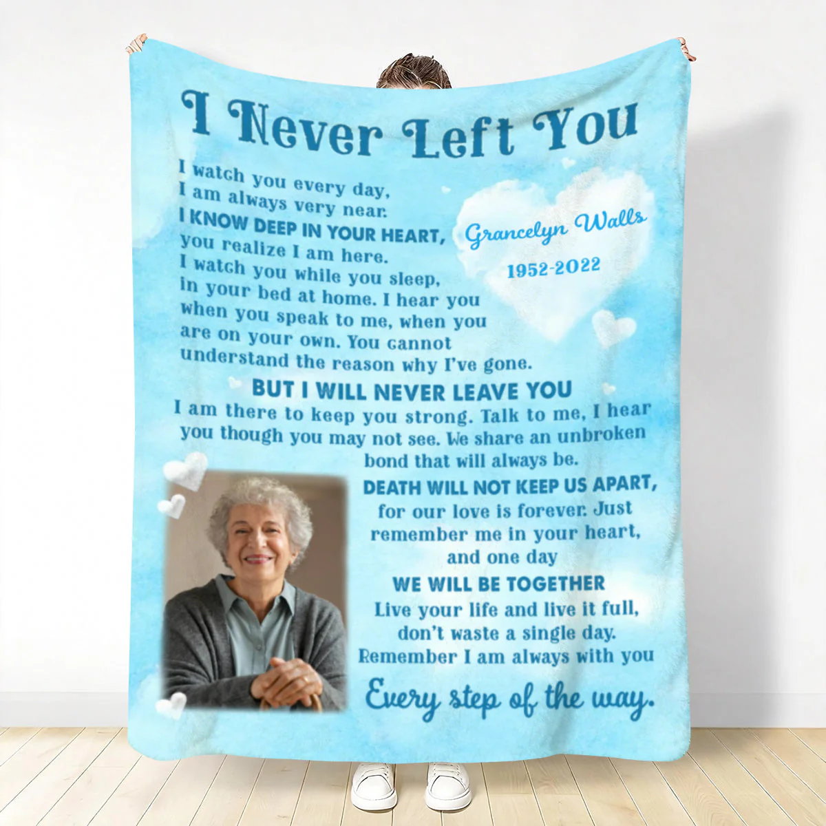 Memorial Gift For Loss Of Loved Ones Personalized Blanket - Image 4