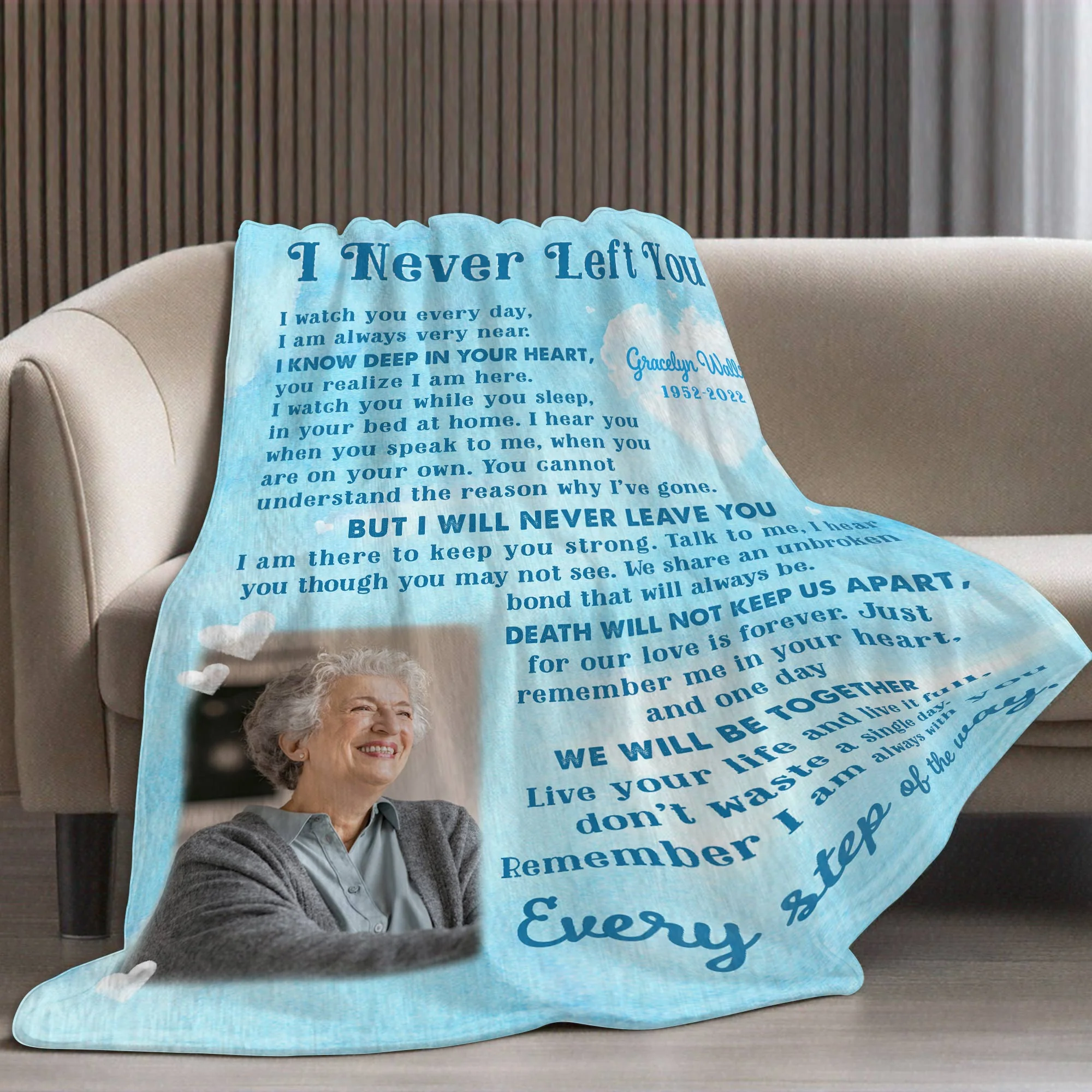 Memorial Gift For Loss Of Loved Ones Personalized Blanket - Image 6