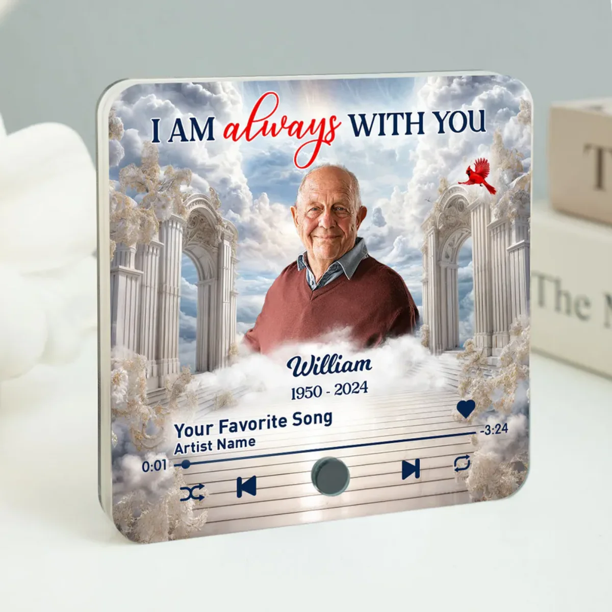 Memorial Heaven Gate Sky Personalized Music Fridge Magnet - Image 8