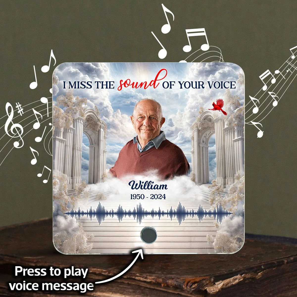 Memorial Heaven Gate Sky Personalized Music Fridge Magnet - Image 9