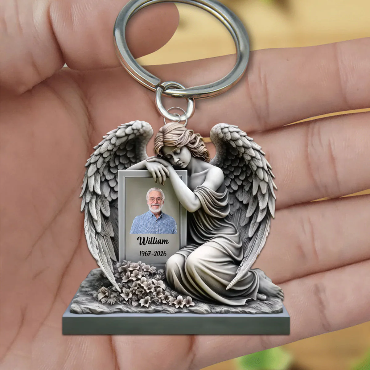 Memorial I Am Always With You - Personalized Acrylic Keychain, Memorial Gift For Loss Of Loved One