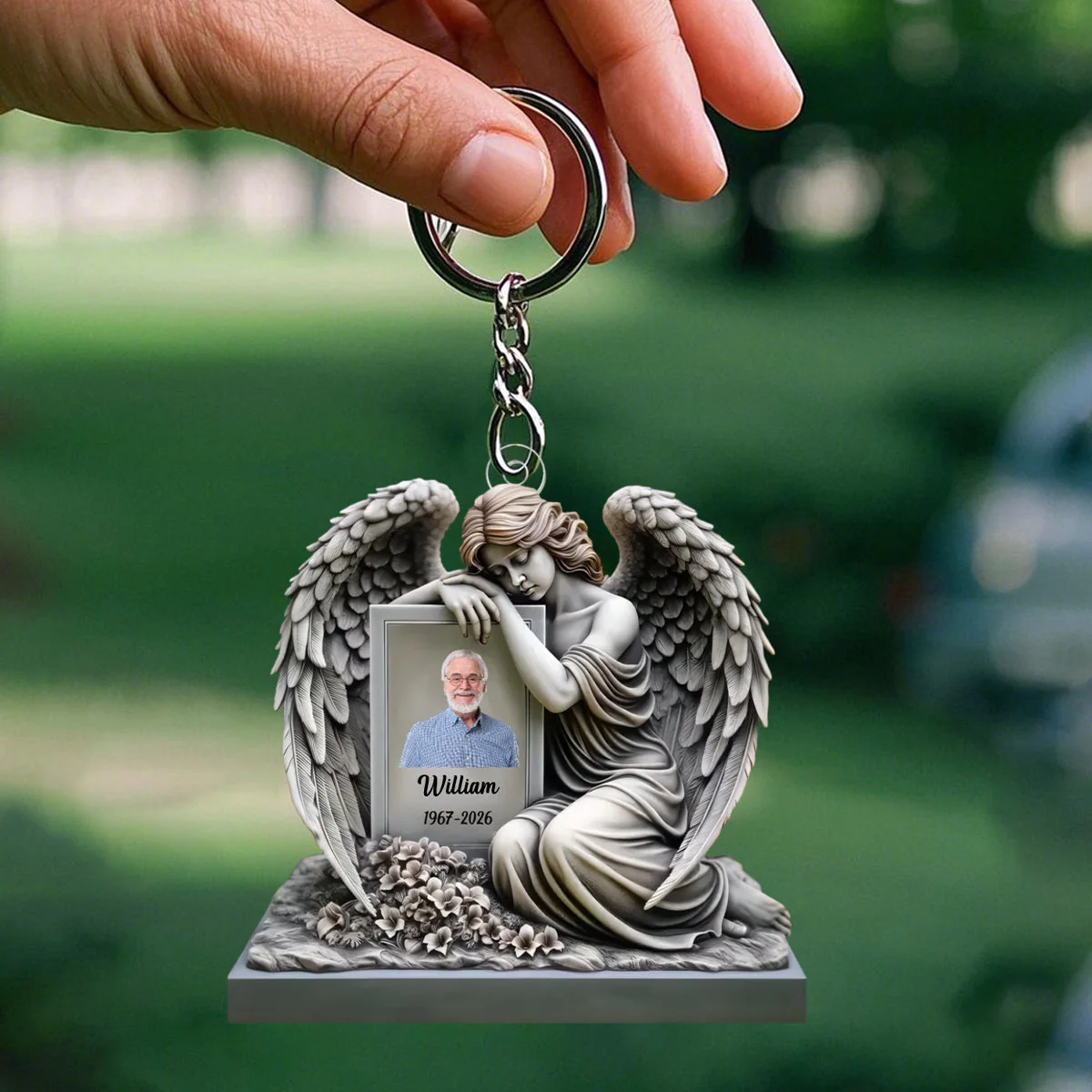 Memorial I Am Always With You - Personalized Acrylic Keychain, Memorial Gift For Loss Of Loved One - Image 2
