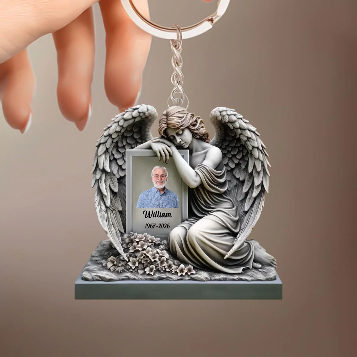 Memorial I Am Always With You - Personalized Acrylic Keychain, Memorial Gift For Loss Of Loved One - Image 3