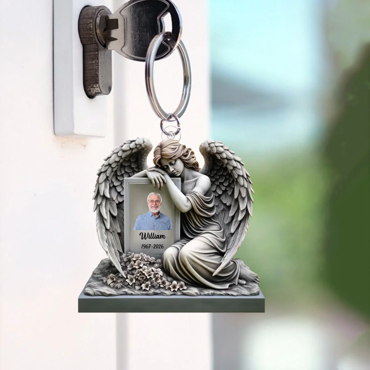 Memorial I Am Always With You - Personalized Acrylic Keychain, Memorial Gift For Loss Of Loved One - Image 5