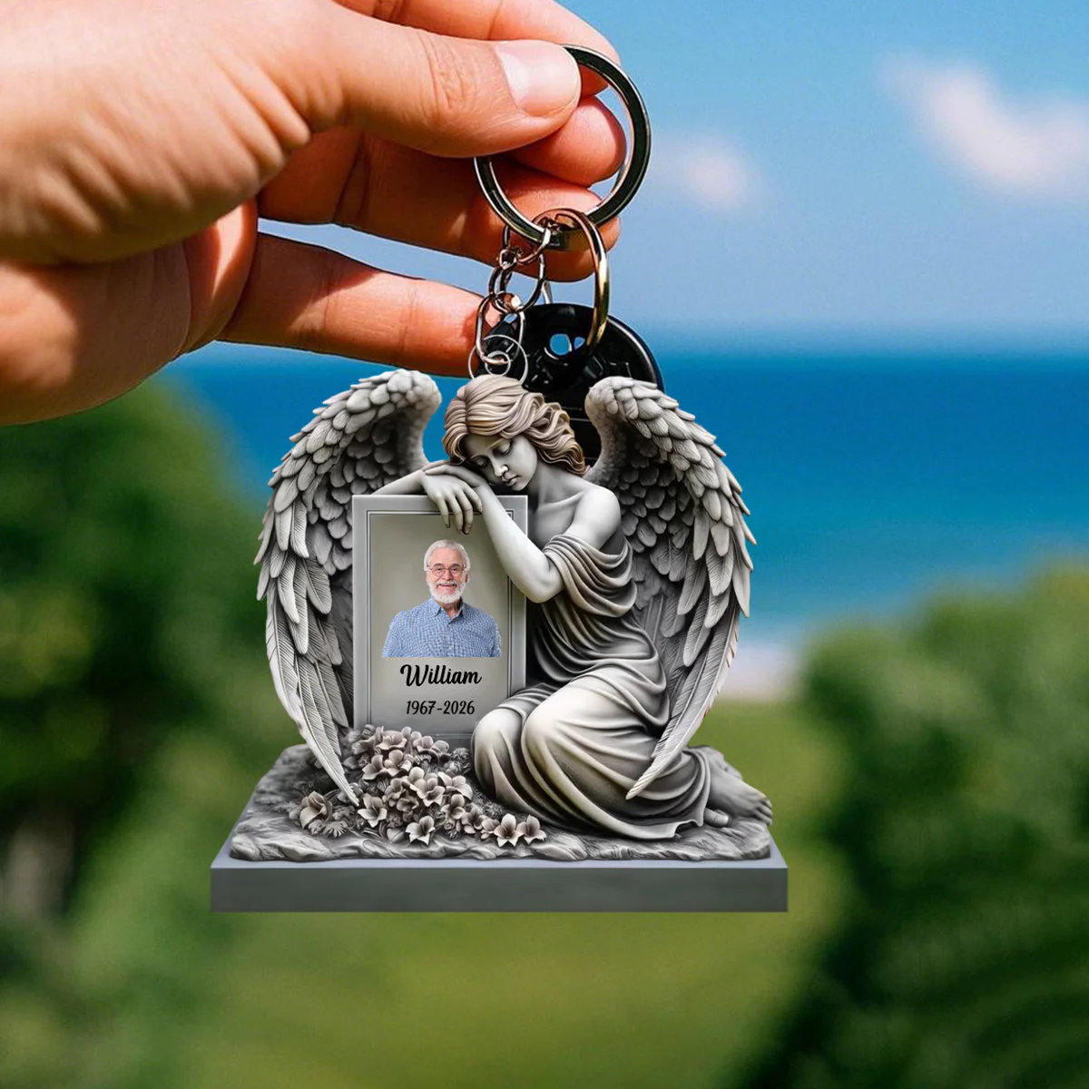Memorial I Am Always With You - Personalized Acrylic Keychain, Memorial Gift For Loss Of Loved One - Image 6