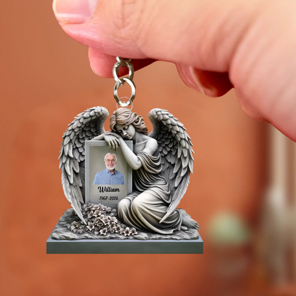 Memorial I Am Always With You - Personalized Acrylic Keychain, Memorial Gift For Loss Of Loved One - Image 7