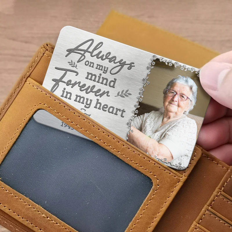Memorial Personalized Custom Wallet Card - Image 2
