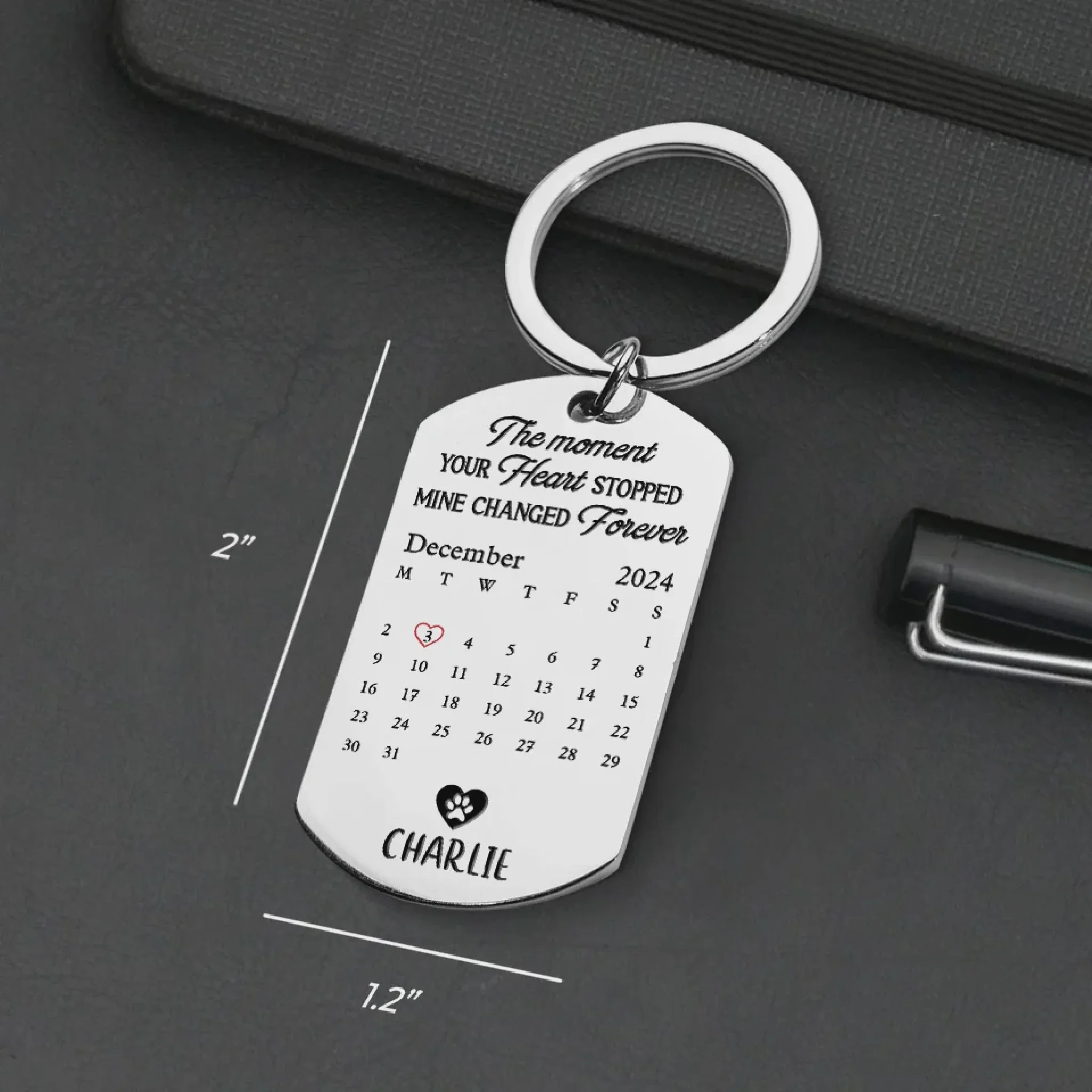 Memorial Personalized Custom Keychain - Sympathy Gift For Pet Owners, Pet Lovers - Image 5
