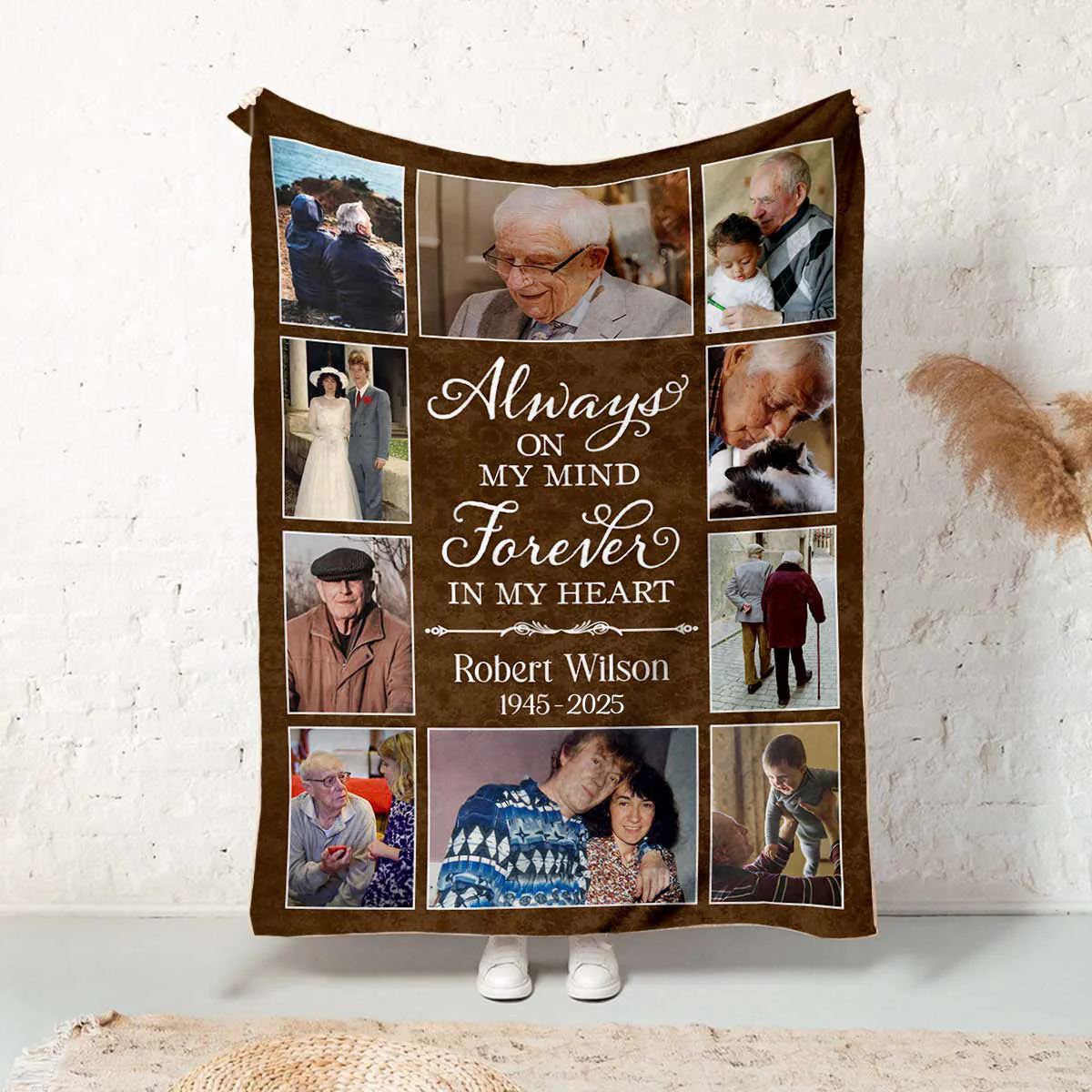 Memorial Photo Collage Blanket Personalized, Gifts For Someone Grieving, Those We Love Don T Go Away Blanket - Image 6