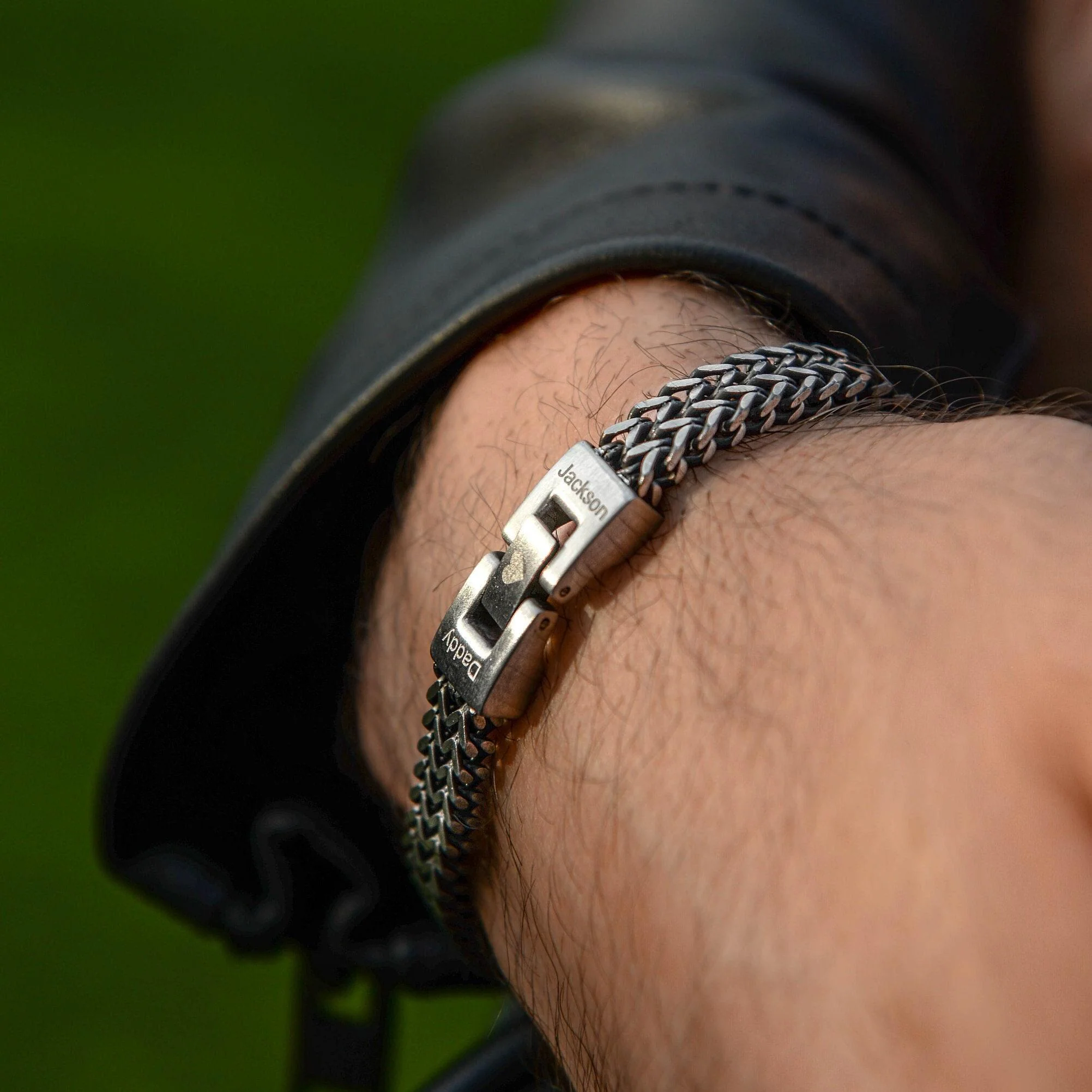 Men's Personalised Stainless Steel Bracelet Gift For Dad, Son, Husband - Image 4