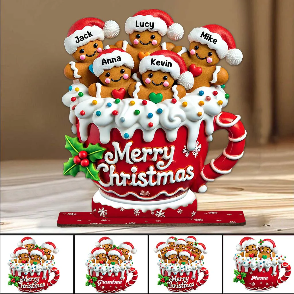 Merry Christmas - Personalized Family Cookie Plaque - Image 10